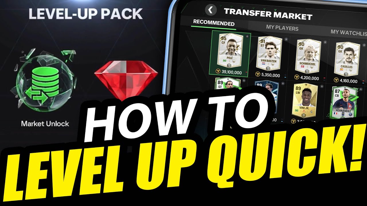 LEVEL UP QUICKLY & UNLOCK THE MARKET! - It's simple! - FC Mobile (FIFA)