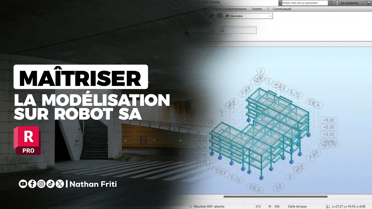 MAÎTRISER LA MODÉLISATION SUR ROBOT SA | NF BYGG #structure #btp #civilengineering #viralvideo