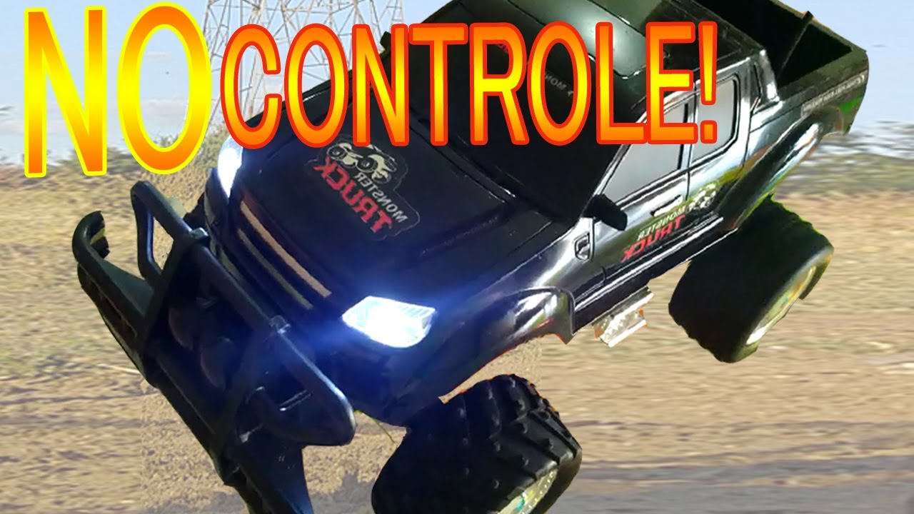 CARRINHO DE CONTROLE REMOTO PICAPE MOSTER TRUCK |  EM CASA   S&Oacute; DIVERS&Atilde;O | ALEXANDRE  E BRINCADEIRAS