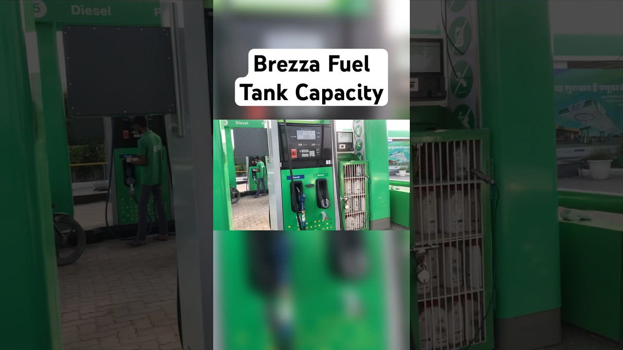 Brezza Fuel Tank Capacity🔥 #automobile #brezza #fuel #fulltank #petrol #gasolina #gasoline