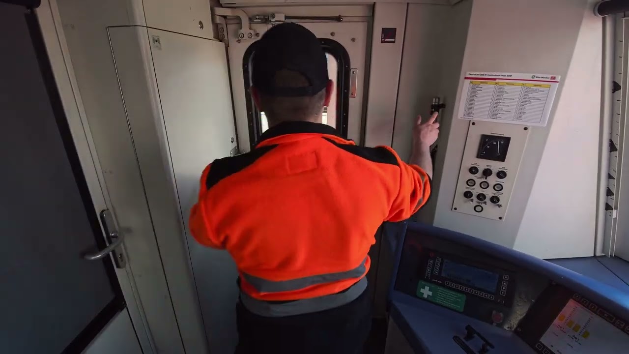 8K F&uuml;hrerstandsmitnahme S-Bahn M&uuml;nchen S8 Ostbahnhof - Herrsching BR423 04.03.2025