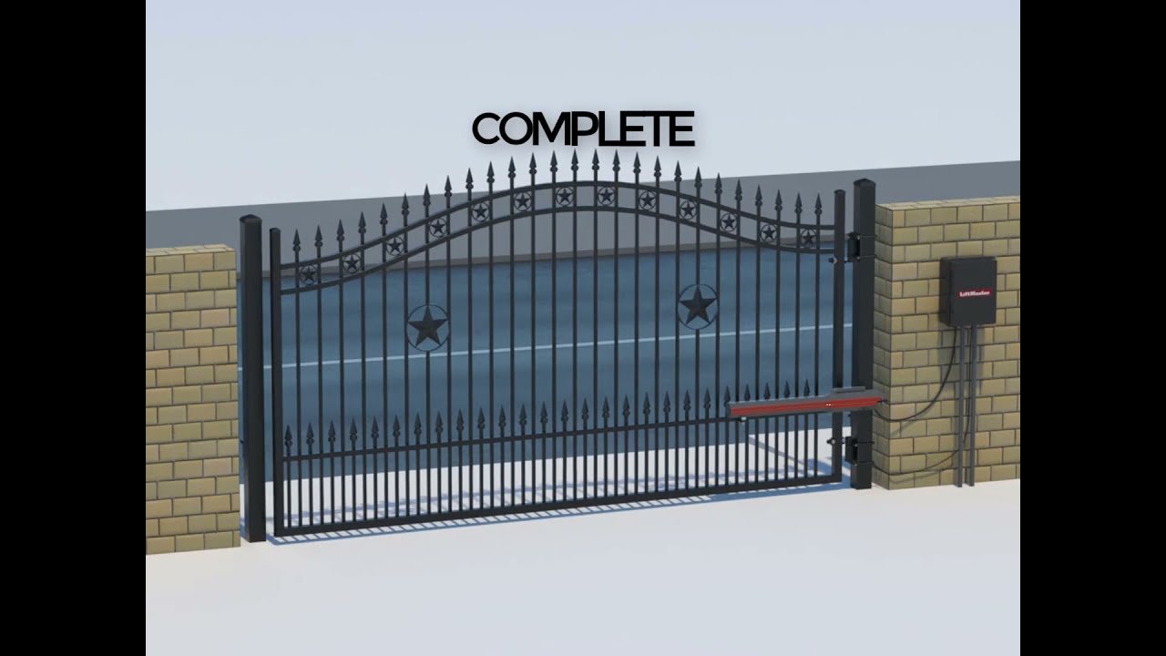 HowTo Install Liftmaster LA500 For Single Swing Gate