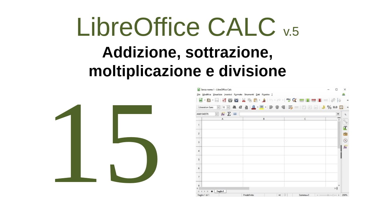CALC 15 - Addizione, sottrazione, moltiplicazione e divisione