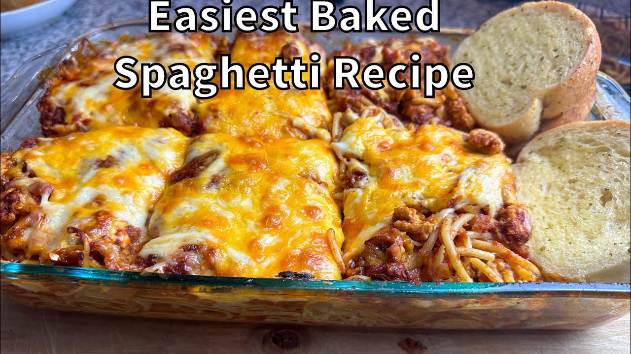 Easiest Southern-Style Cheesy Baked Spaghetti with Ground Turkey | Perfect Family Dinner
