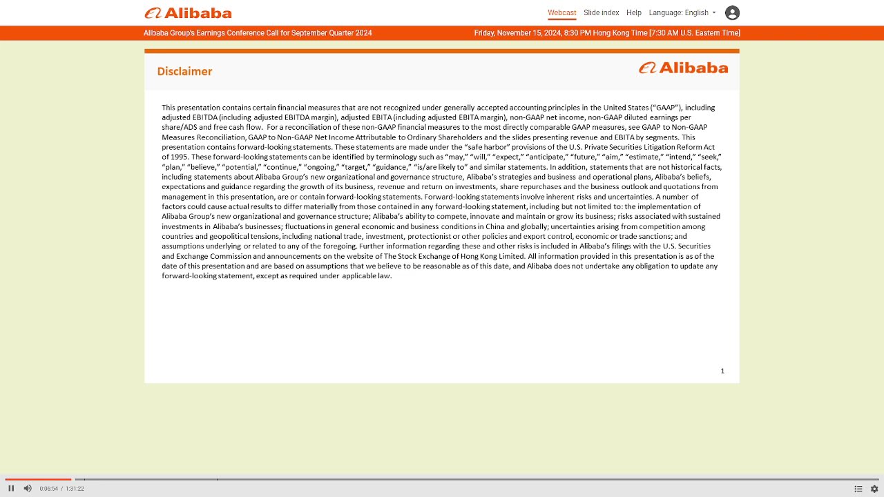 Alibaba (NYSE: BABA) - Q2 2025 Earnings Call