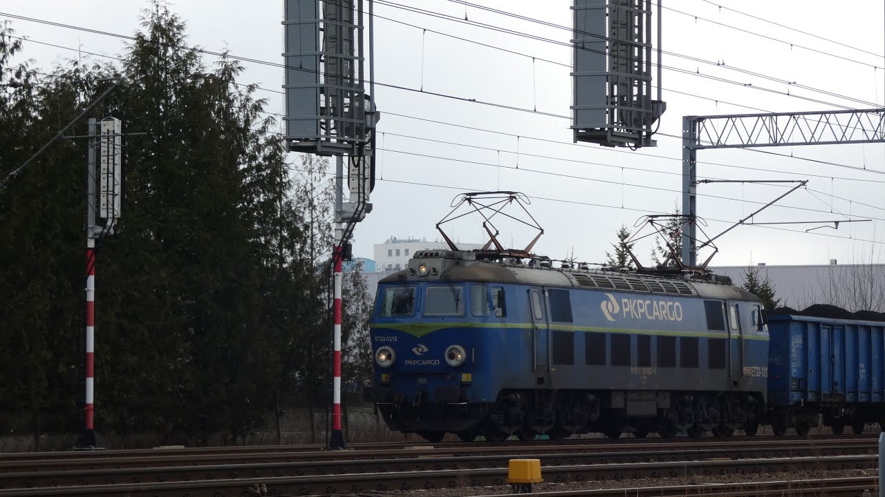 Rozruch ET22-1212 + poślizg kół / Piaseczno