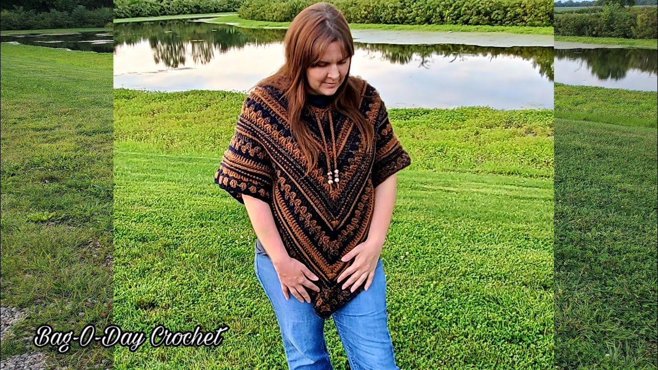 How To Crochet A Poncho | Don't Stop Me Now | Bag o day Crochet Tutorial 