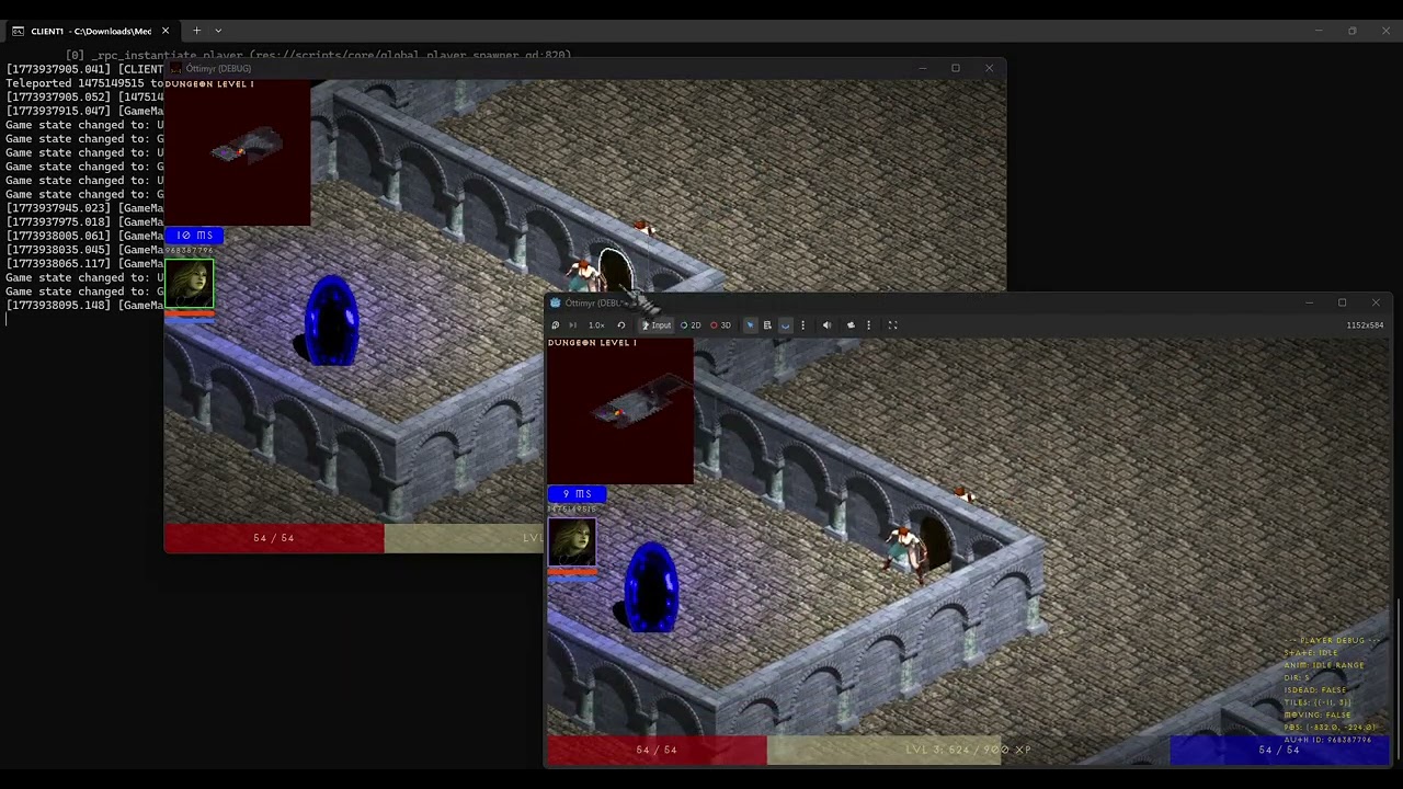 Diablo 1 Remake Devlog: Testing Door Multiplayer SFX Sync 2026 03 19