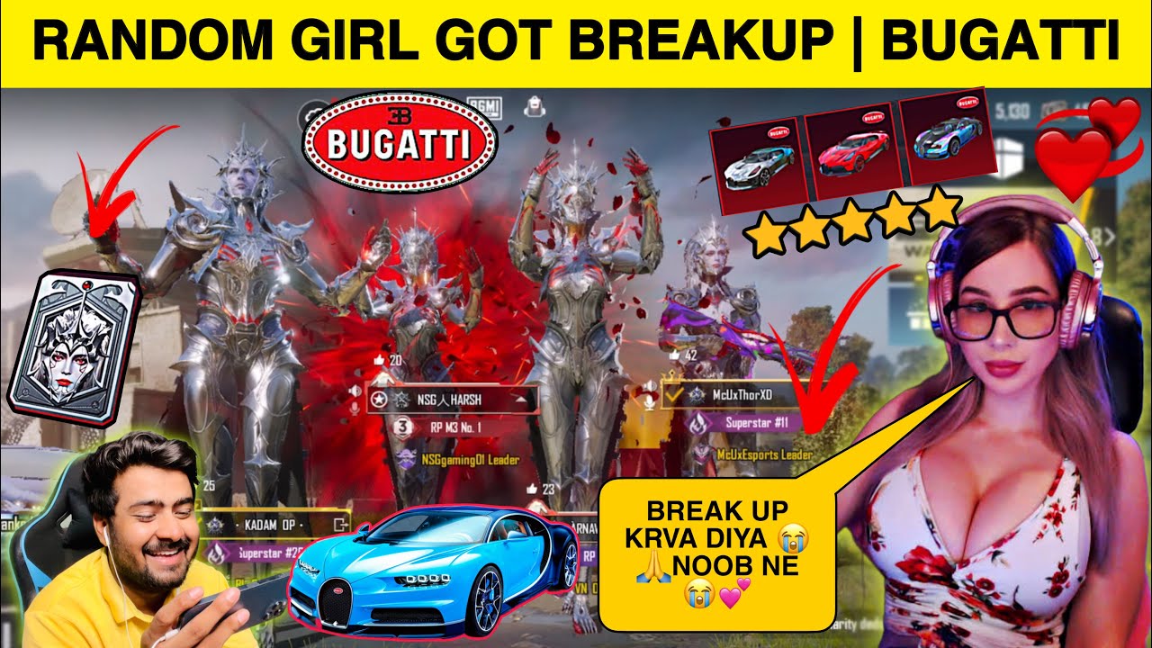 Random Rich Girlfriend🥰Flirting With Me In Front Of Her Boyfriend😈After Seeing BUGATTI😱1v4 Clutch