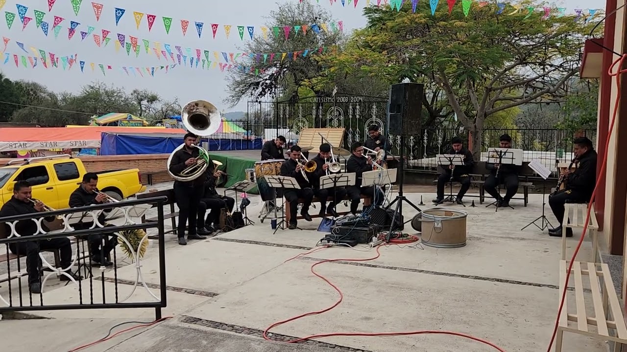 Banda Labrador del jabal, fiesta patronal Ojo de agua seco. Nuestra señora de Lourdes.