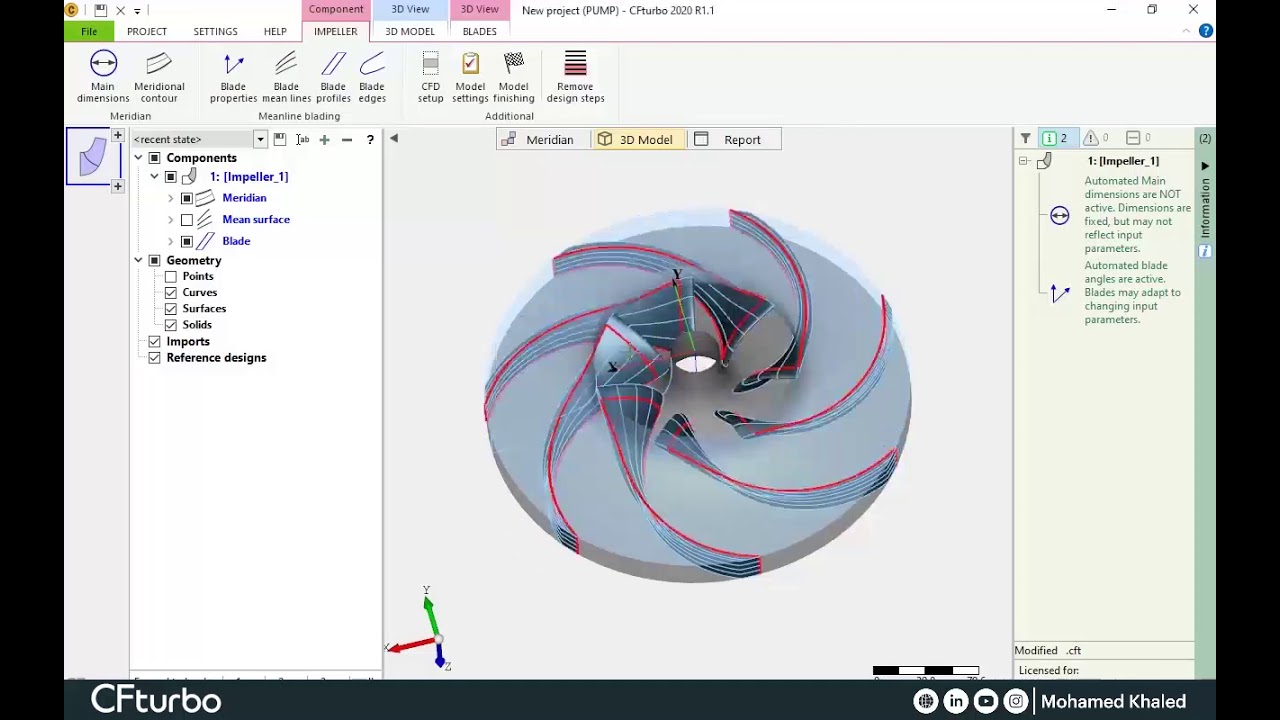 #01- Pump Design using CFturbo (part 1)