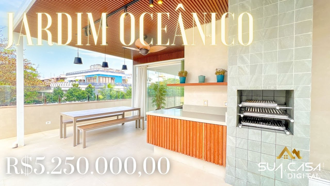 Cobertura linear à venda na Barra da Tijuca | Jardim Oceânico | Completamente reformada