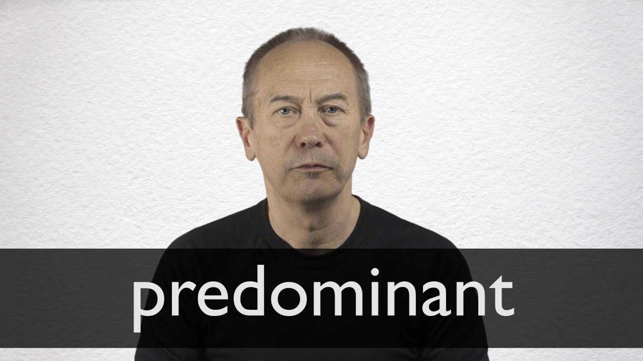 How to pronounce PREDOMINANT in British English