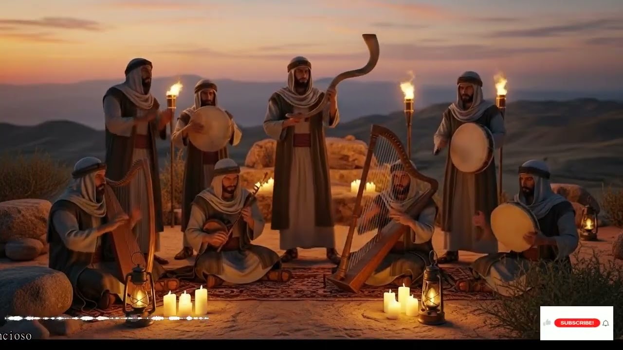 Liberación Divina En Sión Con Cánticos Hebreos Shofar E Instrumentos Santos Frente A Adonai