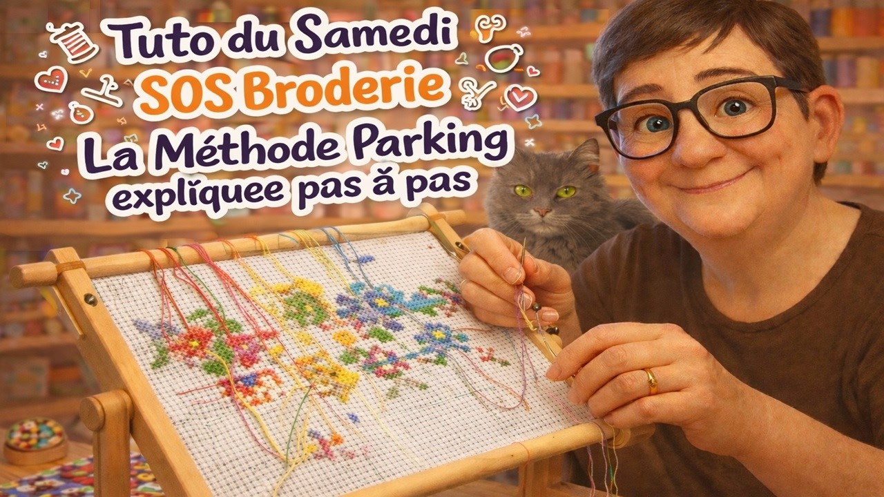 Tuto du Samedi SOS Broderie  La Méthode Parking expliquée pas à pas Débutants bienvenus