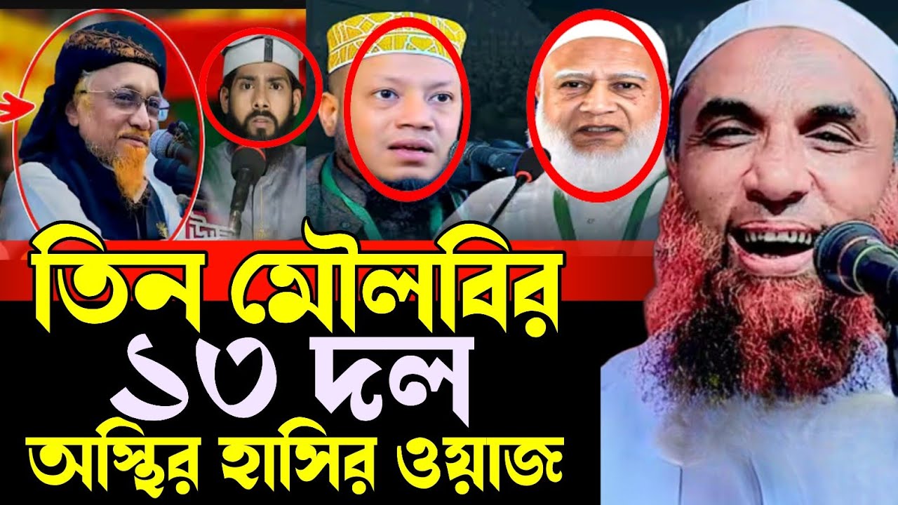তিন মৌলবীর ১৩ দল আপনি কোন দলে?|| হাসতে হাসতে শেষ 😁 Maulana Nasir Uddin juktibadi Gopalganji 2025
