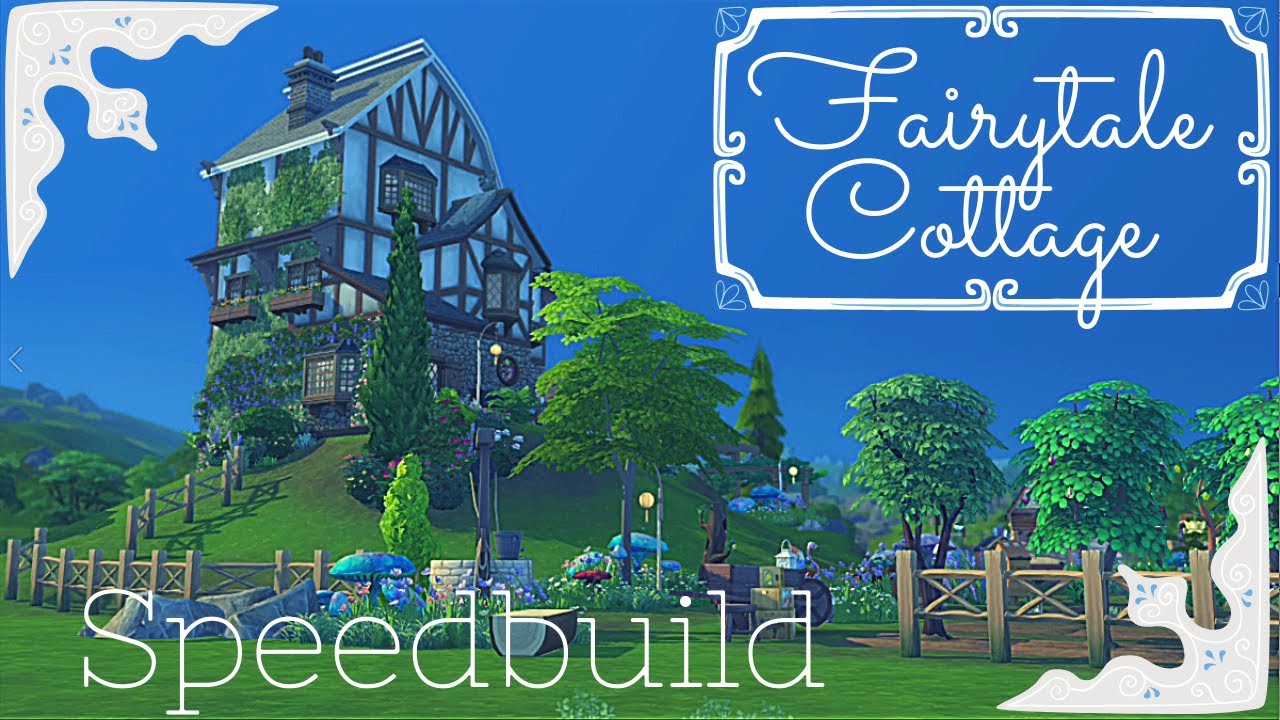 Self Sustaining Cottage ✨Fairytale Speedbuild 💖 Sims 4 (Cottage Living)