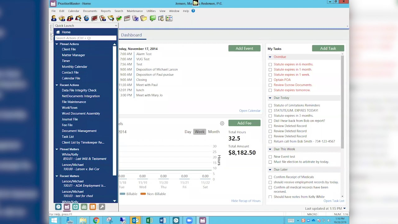 Learn about NetDocuments integration and viewing active users in Tabs3
