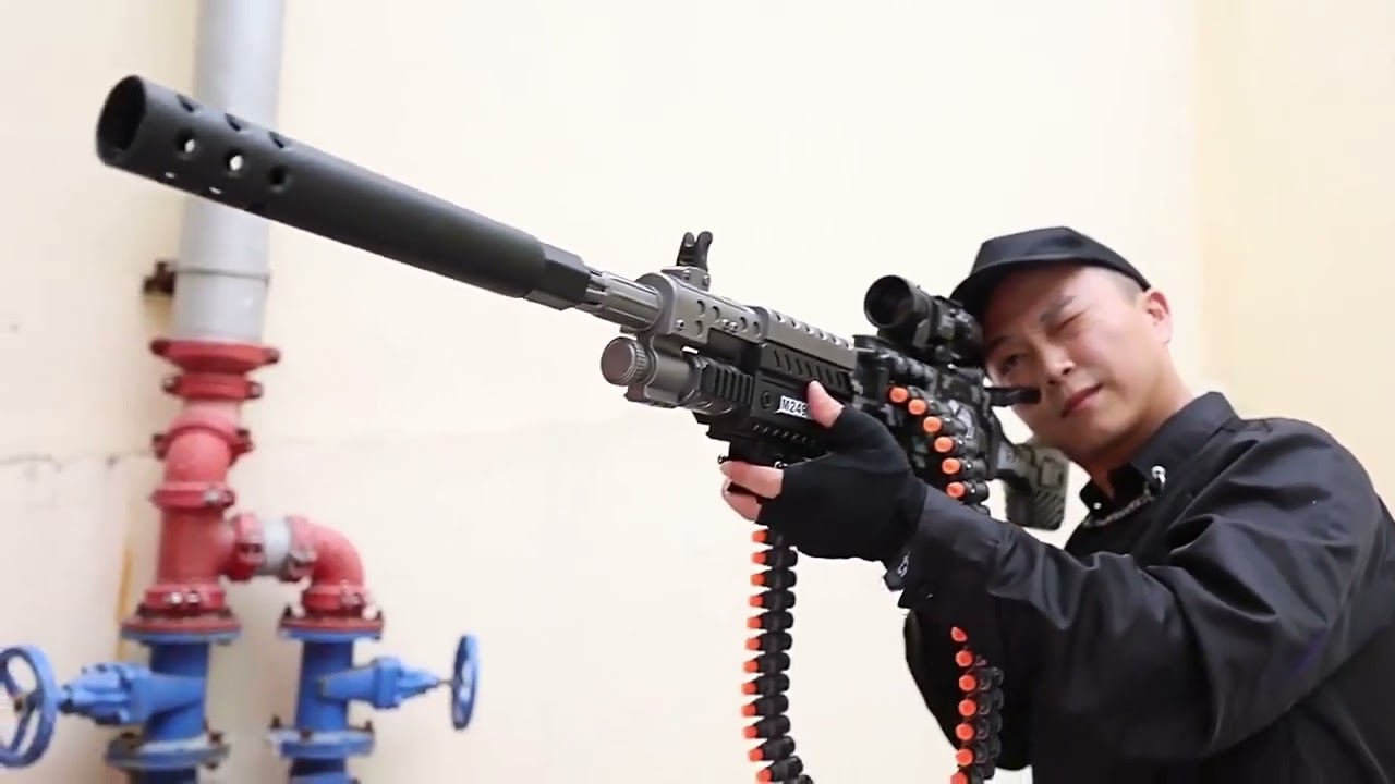 Rifle Hybrid Style AEB Nerf Dart Blaster Overview