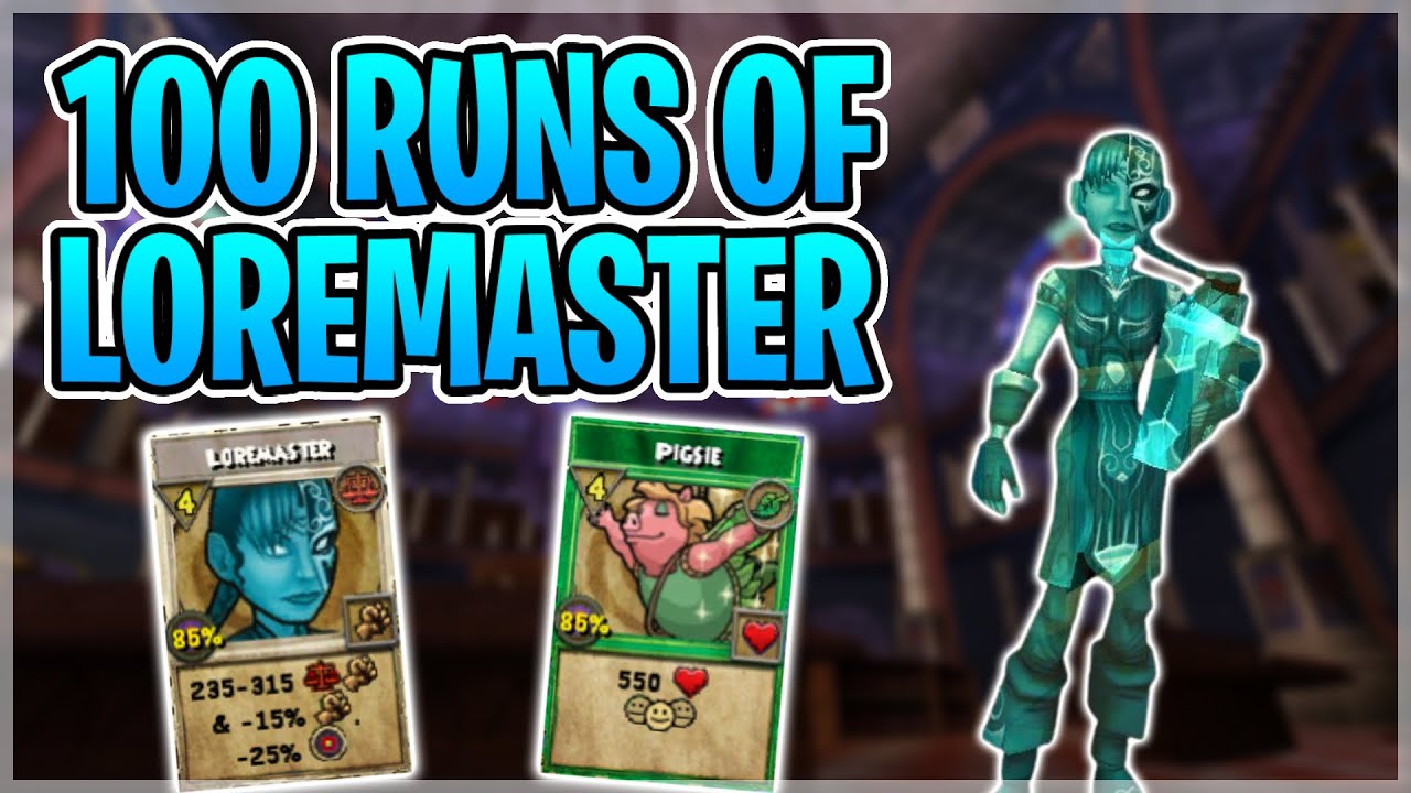 I Did 100 Runs Of Loremaster In Wizard101 And This Is What I Got...