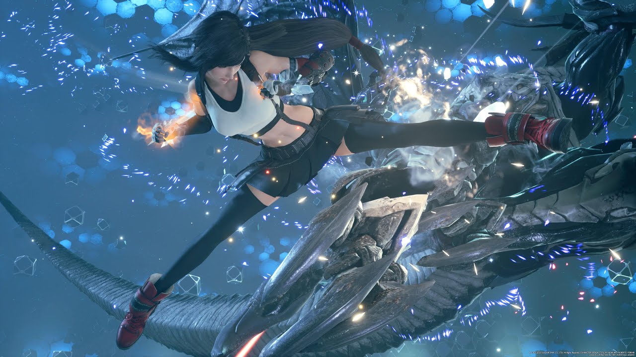 FF7 REMAKE Tifa vs Bahamut (Sonic Strikers)