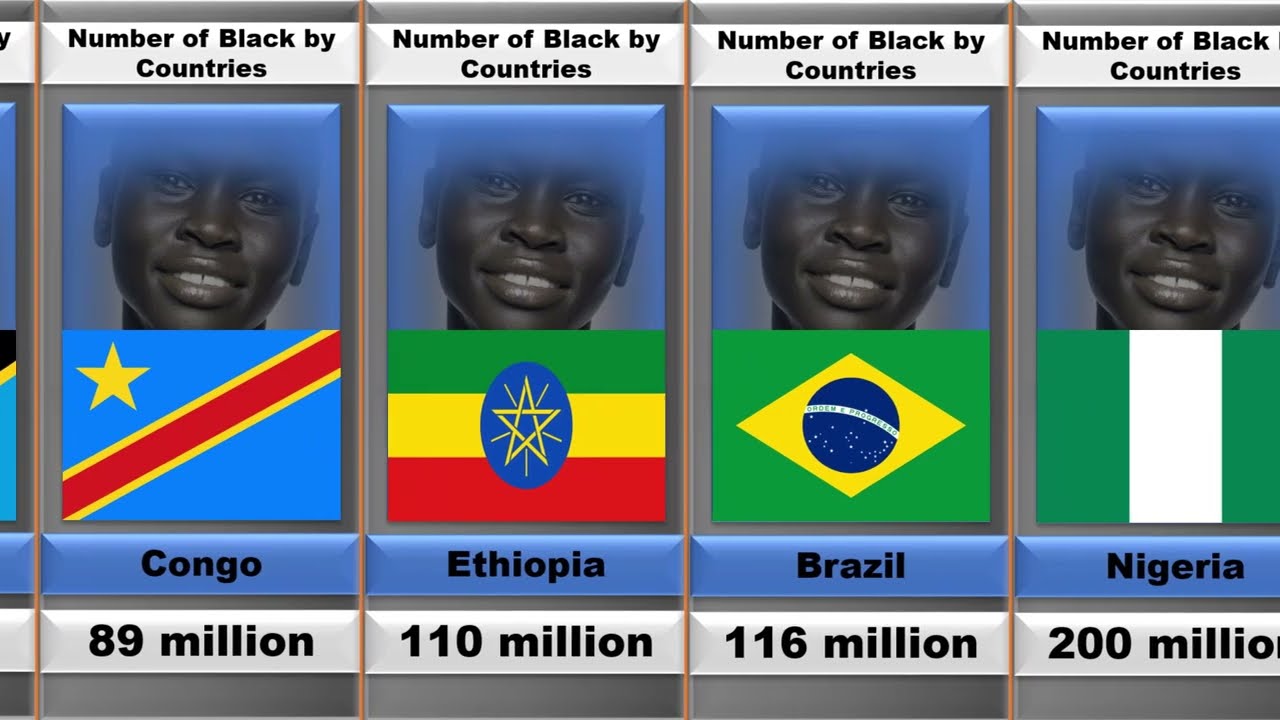 Countries with largest black population in the world