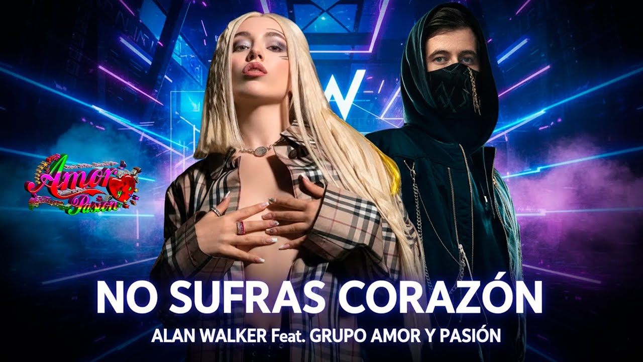 NO SUFRAS CORAZON - ALAN WALKER & AVA MAX Feat. GRUPO AMOR Y PASION (Style Alan Walker) 2026