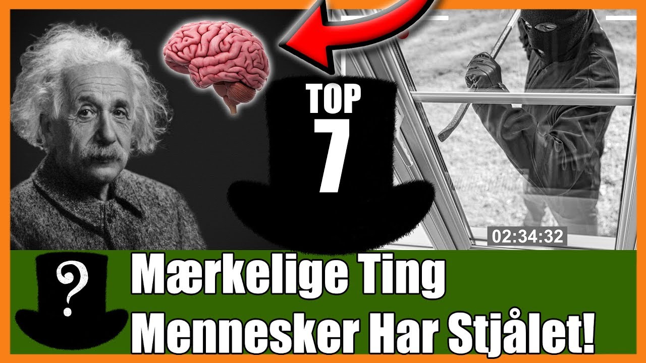 TOP 7 Mærkelige Ting Mennesker Har Stjålet!