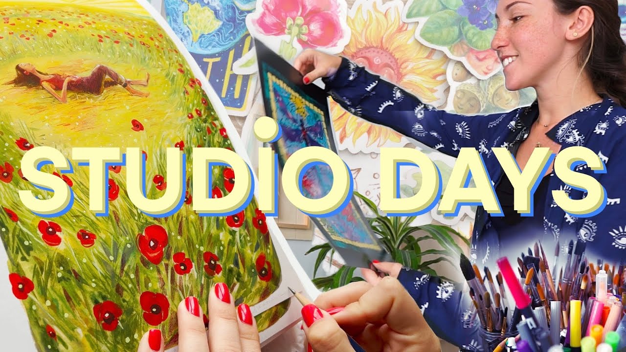 Testing NEW Art Supplies, Travel SKETCHING + FUN Unboxing! Art Studio Vlog