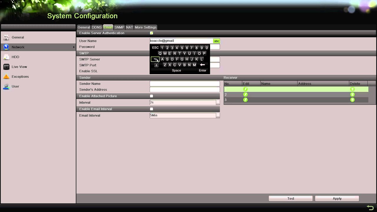 How to set up email notification on Hikvision DVR & NVR
