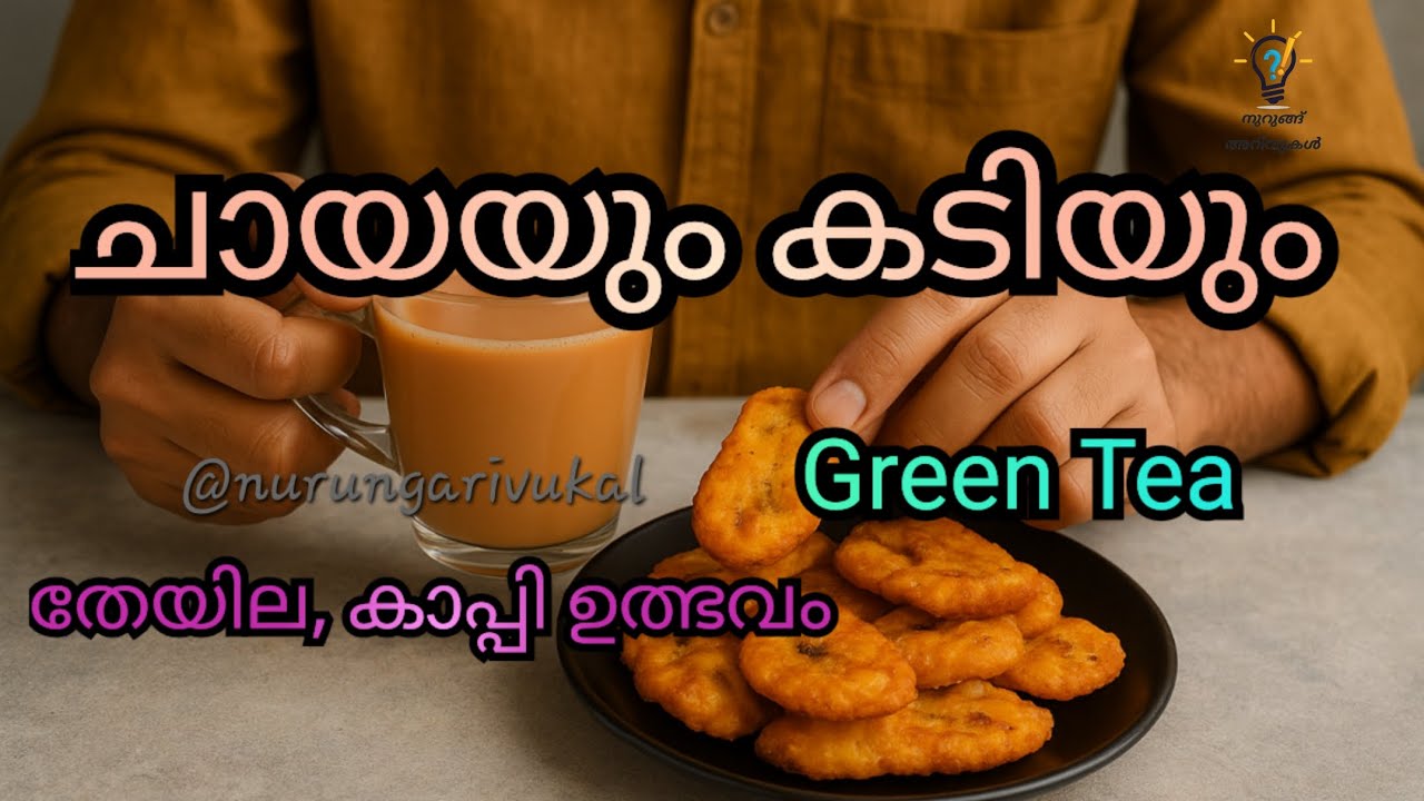 ചായയും കടിയും, ഗ്രീൻ ടി - തേയില, കാപ്പി ഉത്ഭവം #viral #viralvideo #nurungarivukal 