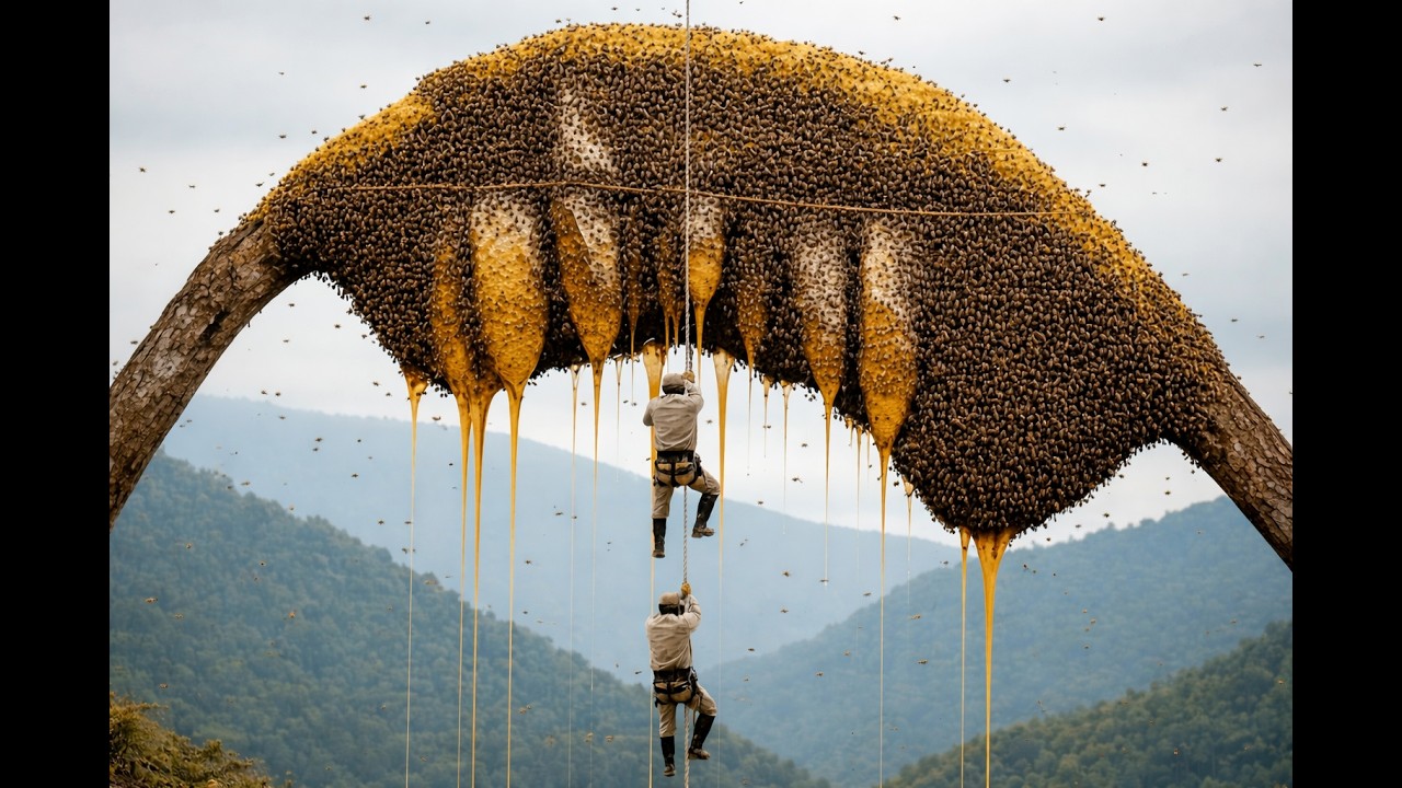 Harvesting the Biggest Beehive Ever… A Small Mistake