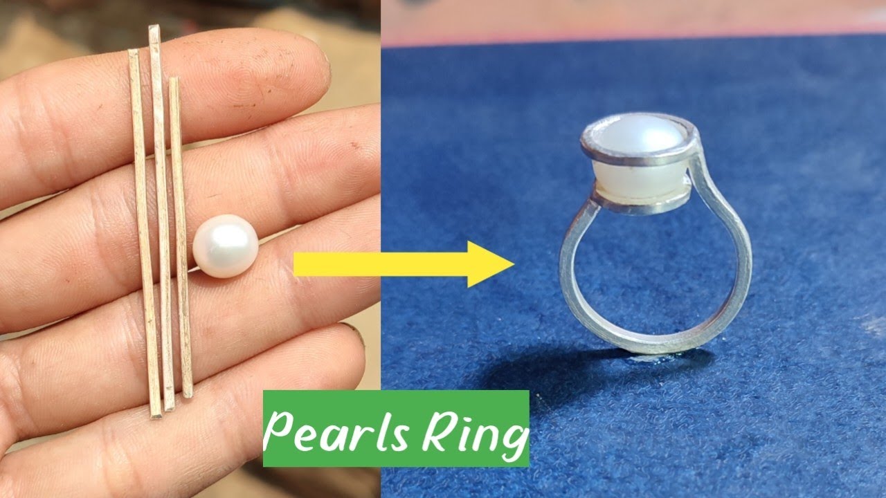 Pearls Silver Ring Making
