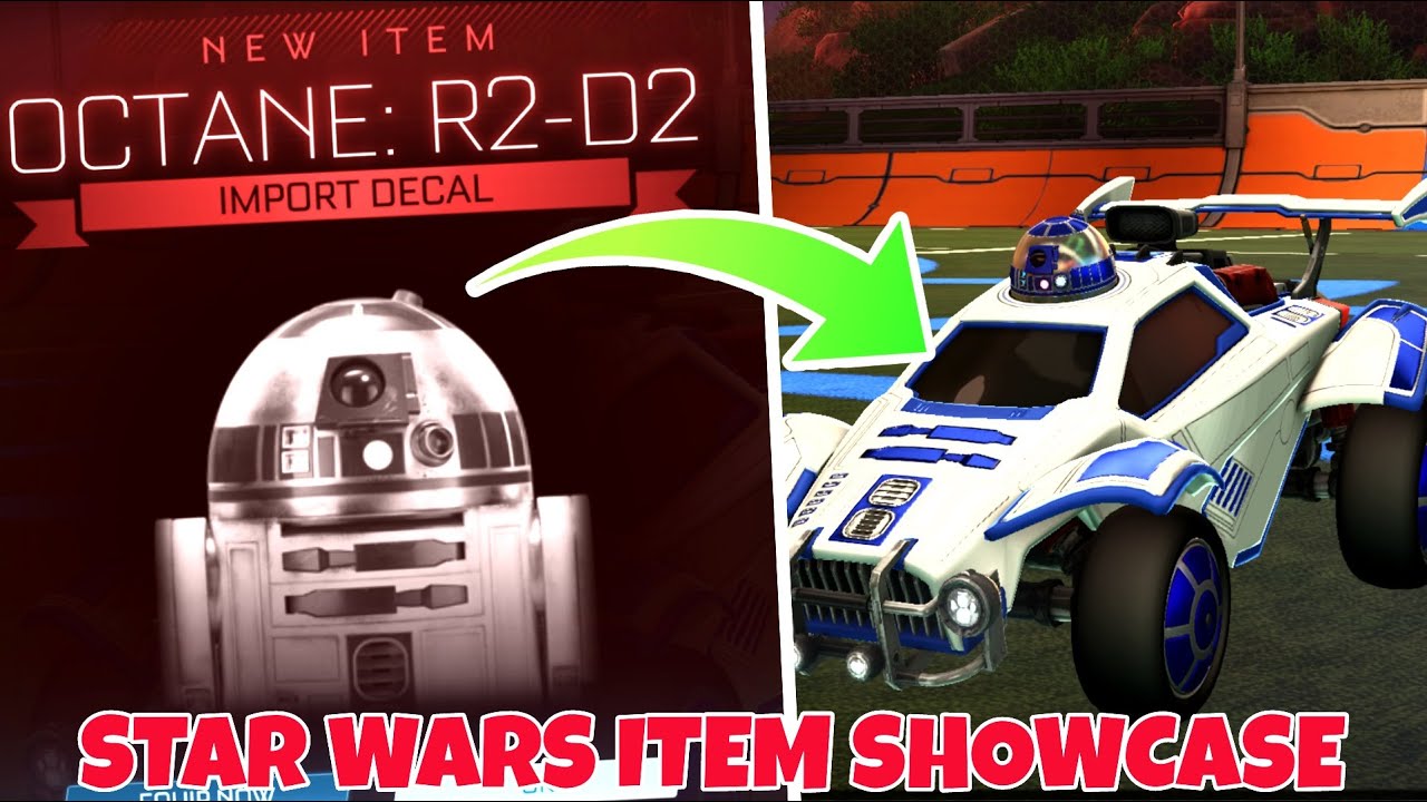 ROCKET LEAGUE STAR WARS ITEM SHOWCASE!! (Rocket League Star wars items)