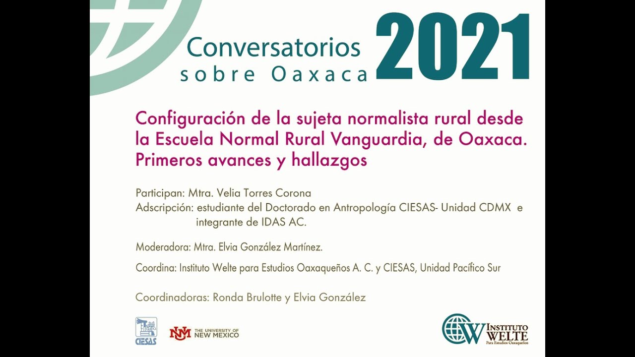 Conversatorio Welte: La sujeta normalista.
