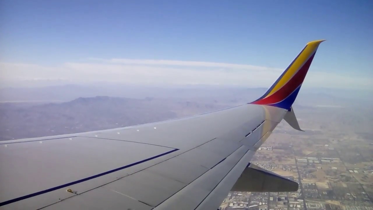 Full power! Southwest airlines takeoff from Las Vegas (LAS to MKE)