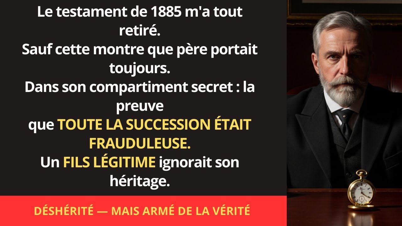 Après quinze ans auprès de mon père, le testament de 1885 m’a tout retiré — sauf une montre à gous..