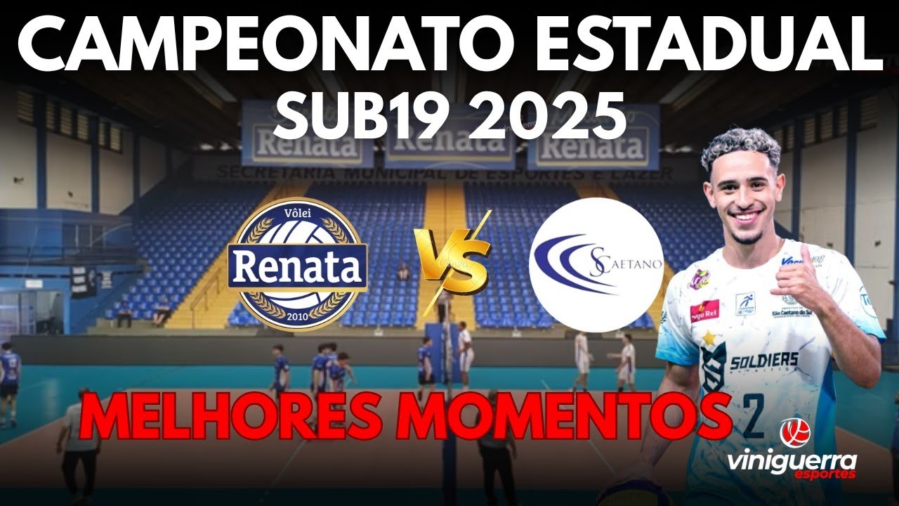 🔥 VÔLEI RENATA X SÃO CAETANO | Campeonato Estadual Sub19
