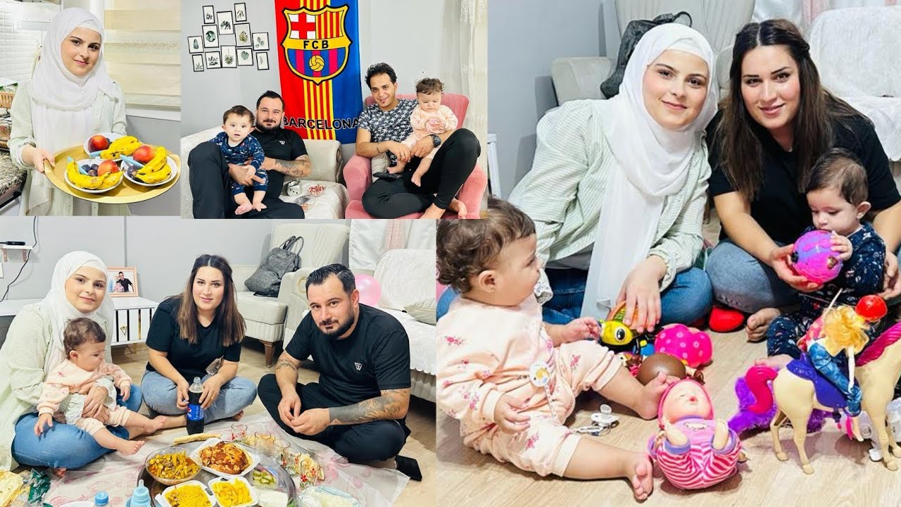 زيارة روشين ومحي الدين لعنا//عزمنا على فروج مشوي😋سهرنا مع بعض اجمل سهرة😍تابعونا للأخير