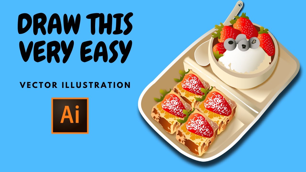 How To Draw Digital Art 🎨 easy Vector art Illustration| adobe illustrator