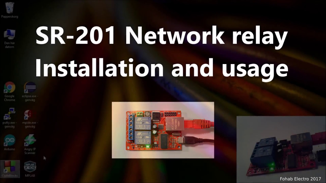 Get started whit SR-201 Network relay, Installation and usage tutorial.