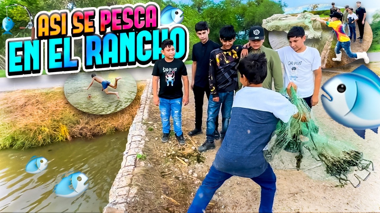 NI&Ntilde;O NOS ENSE&Ntilde;A A PESCAR EN EL RANCHO CON TARRAYA 🎣😱👦🏻/ GRILLO LA DUDA 🦗