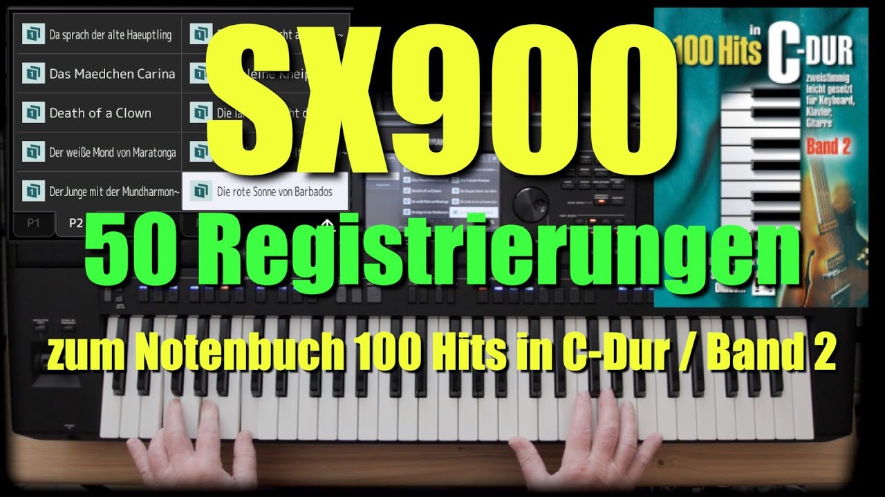 SX900 - 50 Registrierungen zum Buch 