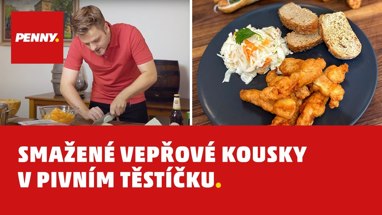 RECEPT - Smažené vepřové kousky v pivním těstíčku