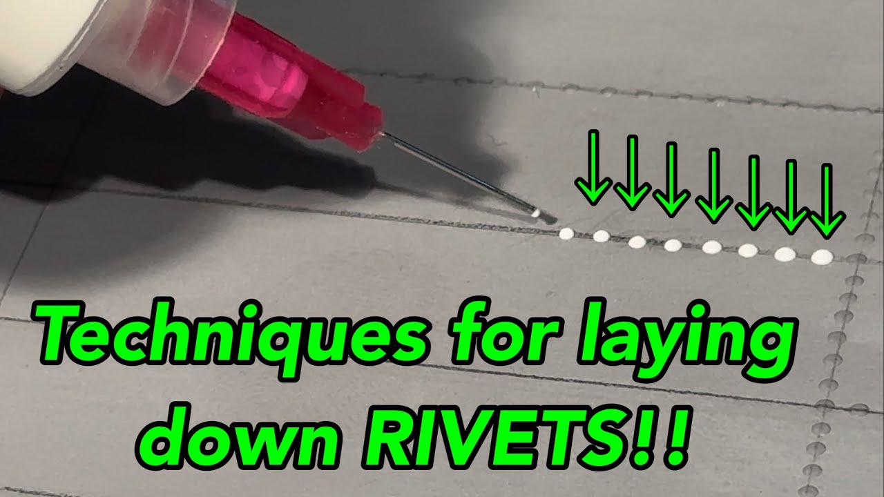 S-64E RC Sky Crane glue rivet Techniques