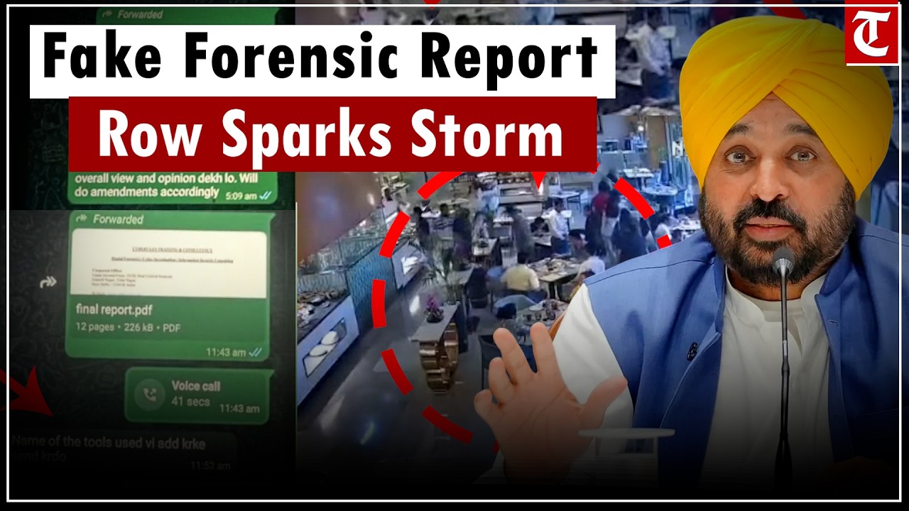 Punjab CM Mann &lsquo;sacrilege&rsquo; video row: Gurugram police arrest 2 for 'fabricating' forensic report