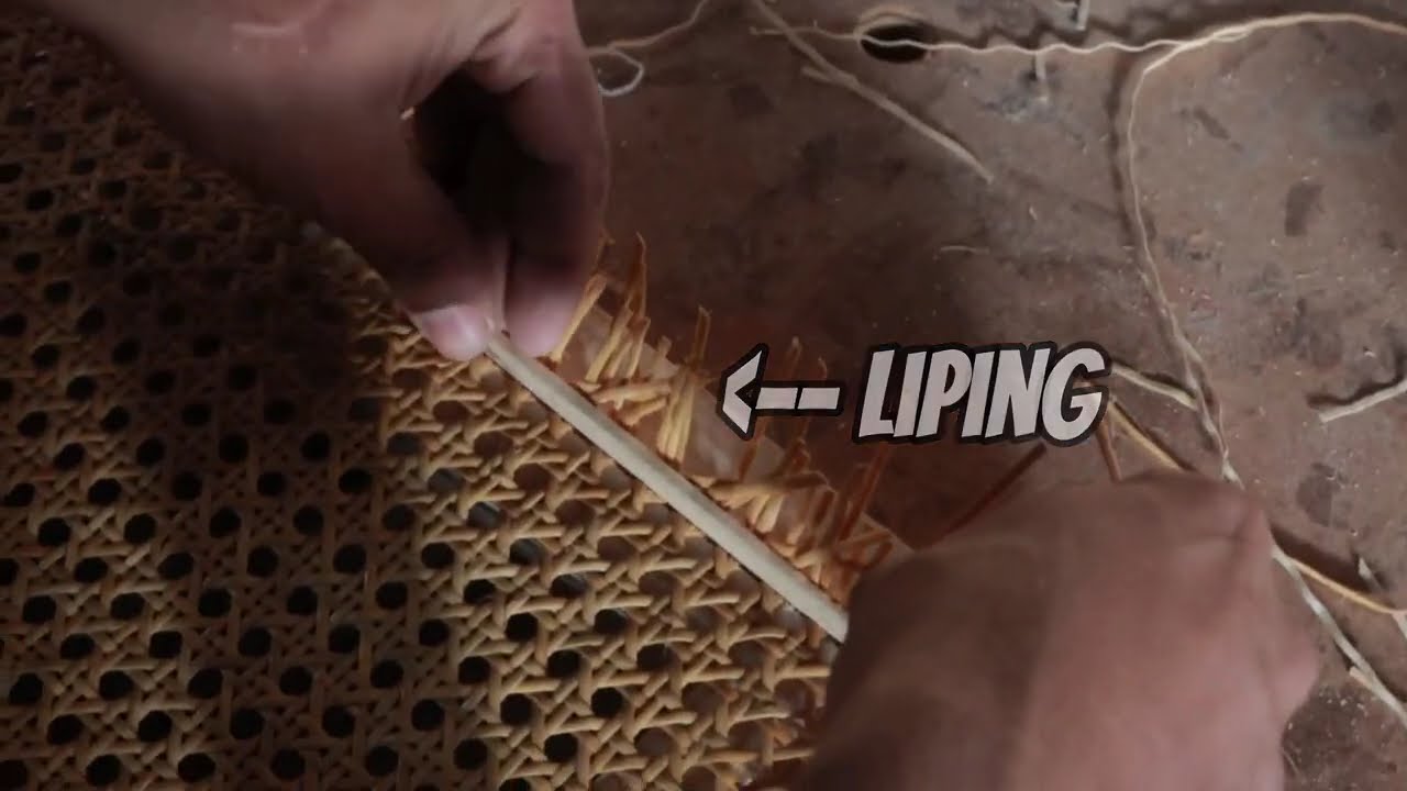 Process of Attaching Cane.