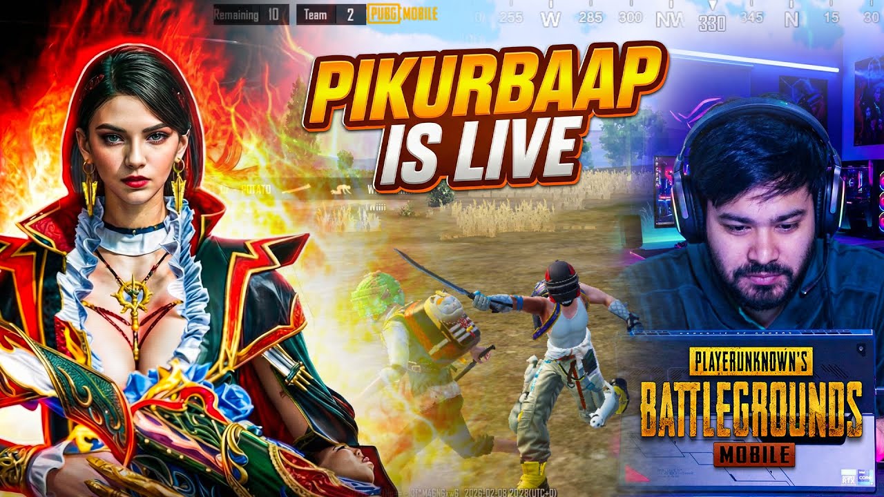 PUBG MOBILE LIVE WITH PIKURBAAP