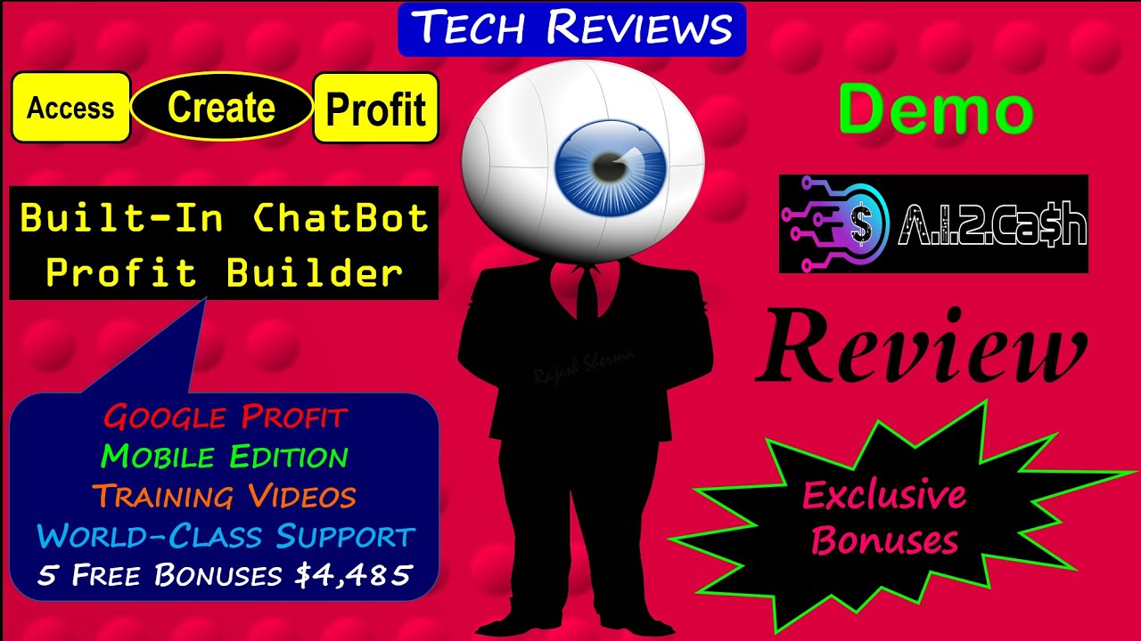 A.I.2.Cash Review, Bonuses, Demo: Built-In ChatBot Lets To Profit $19 Each Time Someone Chats
