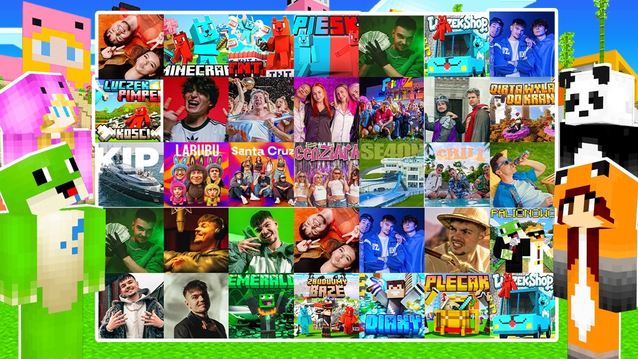 OCENIAMY 50 PIOSENEK YOUTUBERÓW w Minecraft!